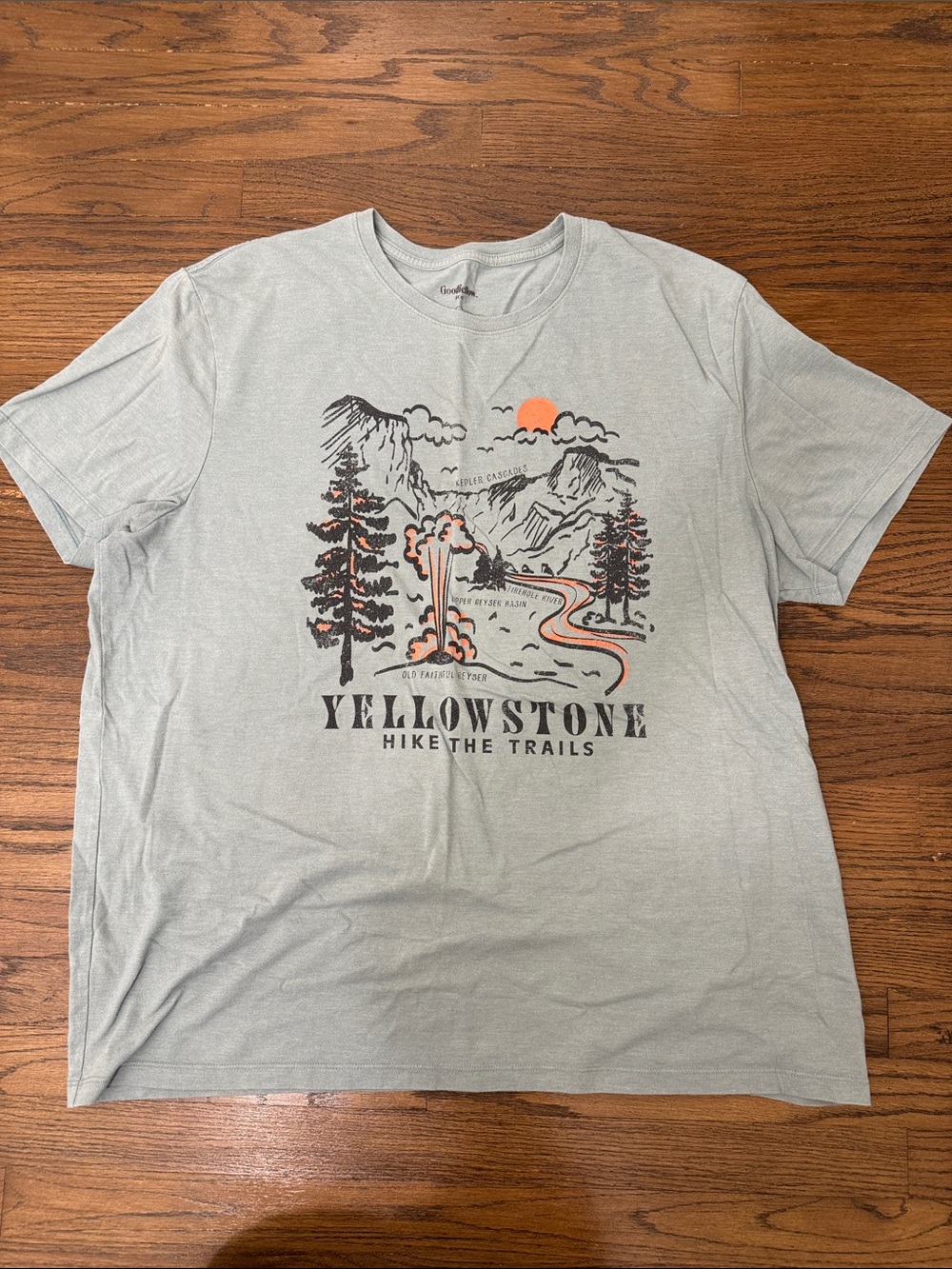 Goodfellow & Co. Yellowstone Graphic Tee - Sage Green